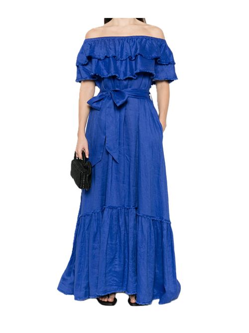 P.A.R.O.S.H.Abito lungo con cintura P.a.r.o.s.h. | D722547083 BLUETTE
